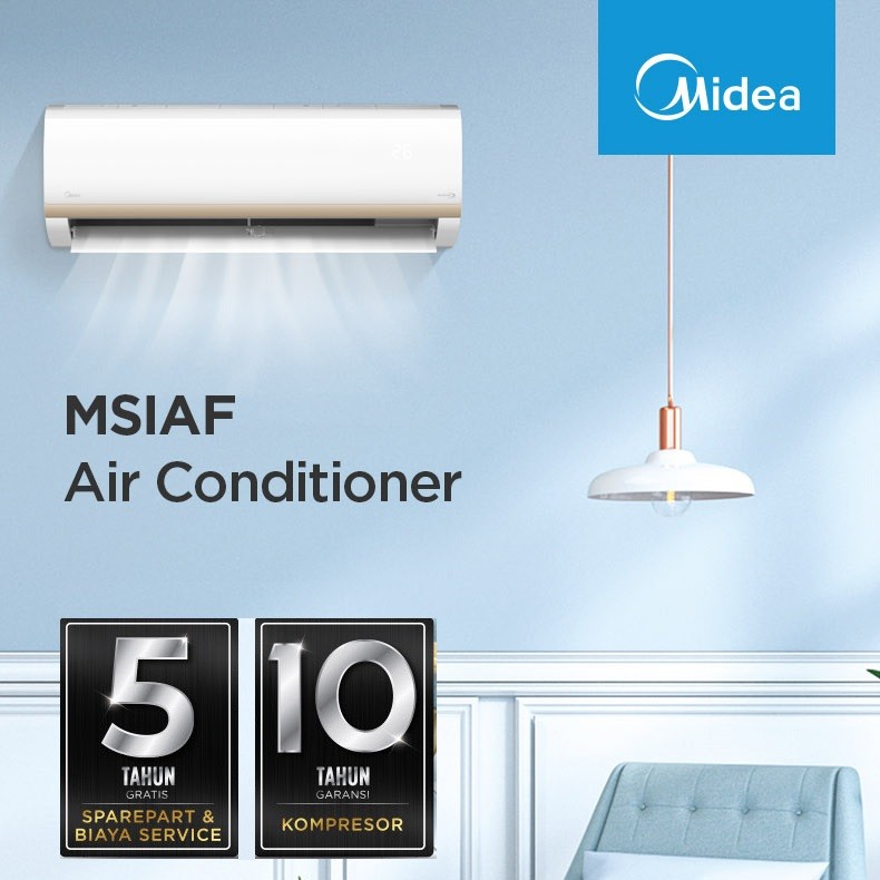 Midea AC Inverter Wall Mounted Split 1 1/2 PK - MSIAF-12CRDN2